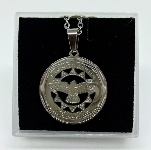 Medalha Inox Esp Santo cod: MDES