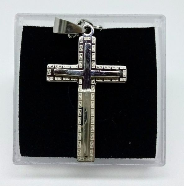 Crucifixo Inox com corrente cod: CAL4P