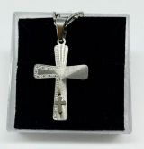 Crucifixo Inox com corrente cod: CAL2P