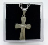 Crucifixo Inox com corrente cod: CAL5P