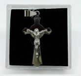 Crucifixo Inox com corrente cod: CAL6P