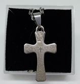 Crucifixo Inox com corrente cod: CAL5
