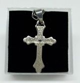 Crucifixo Inox com corrente cod: CAL4